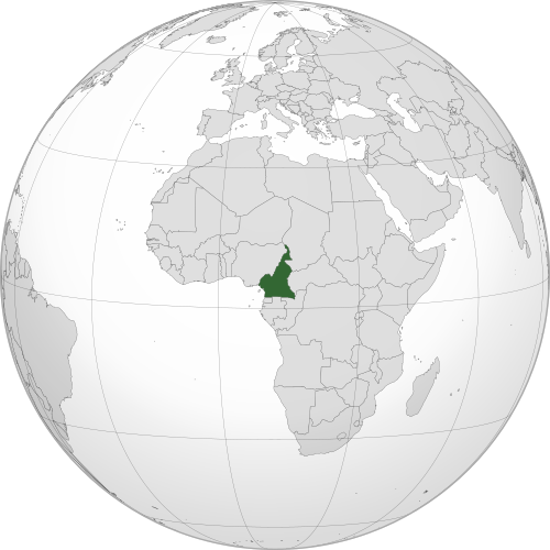 Location of Cameroon