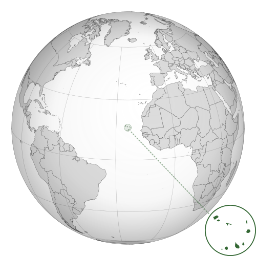 Location of Cape Verde
