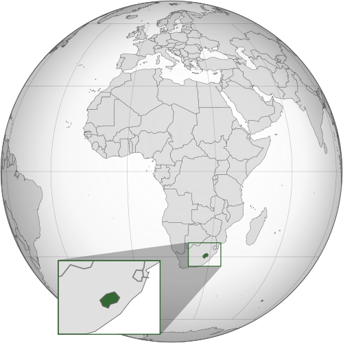 Location of Lesotho