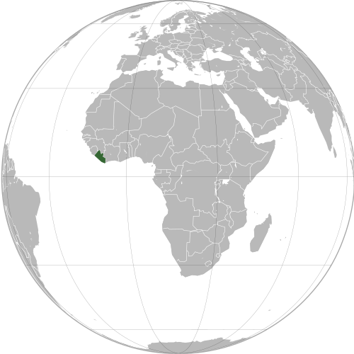 Location of Liberia