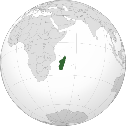 Location of Madagascar