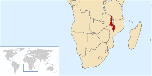 Location of Malawi