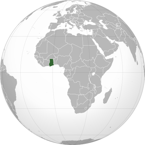 Location of Ghana