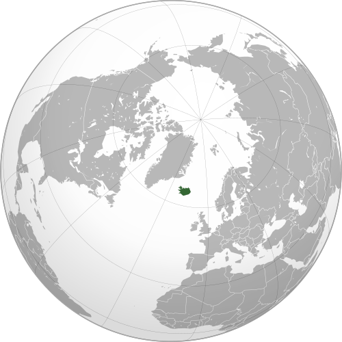 Location of Iceland
