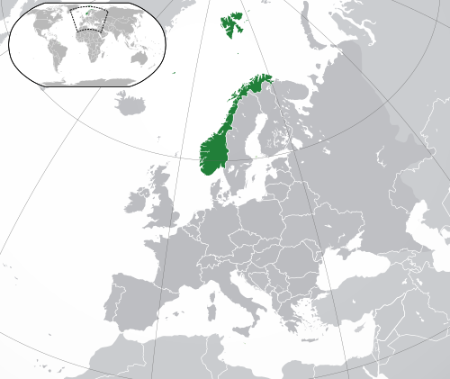 Location of Norway