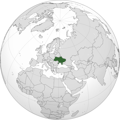 Location of Ukraine