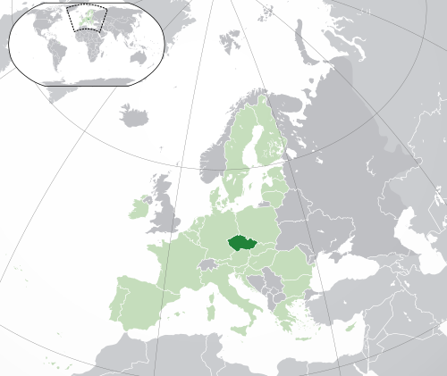 Location of Czech Republic