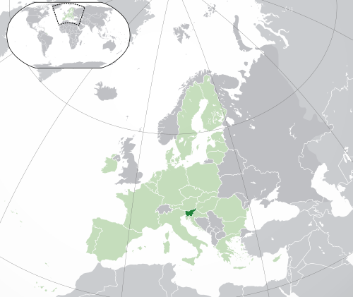 Location of Slovenia