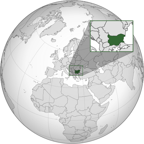 Location of Bulgaria
