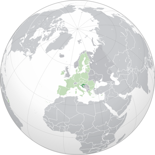 Location of Croatia