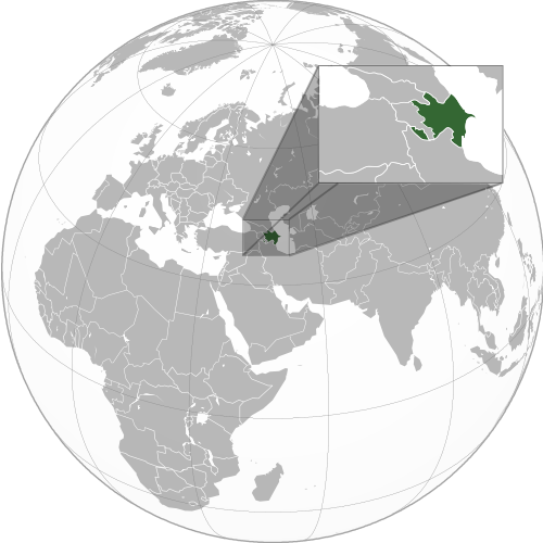 Location of Azerbaijan