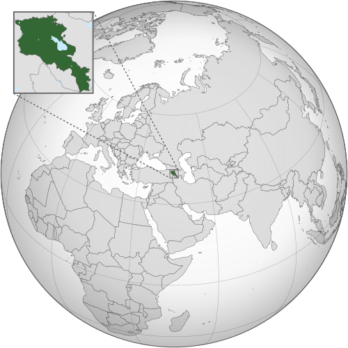 Location of Armenia