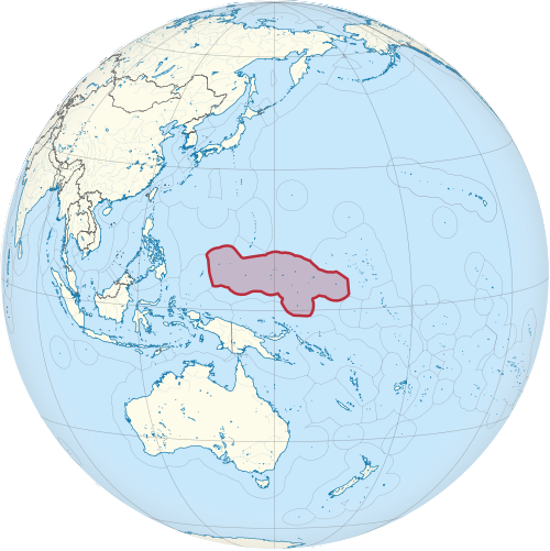 Location of Federated States of Micronesia