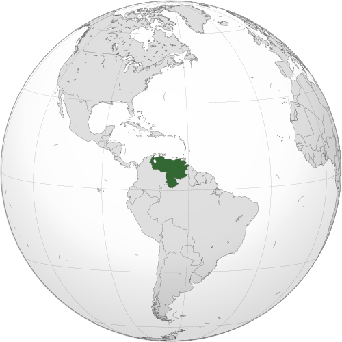 Location of Venezuela
