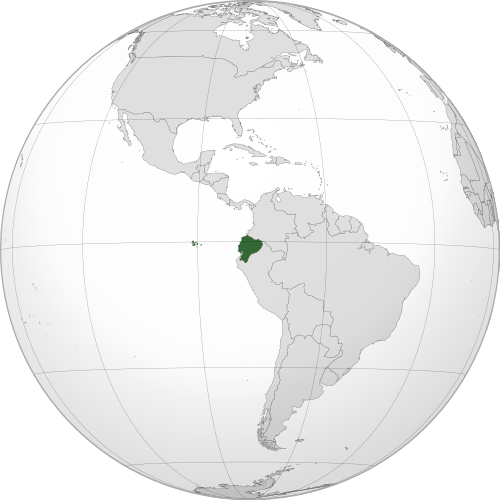 Location of Ecuador