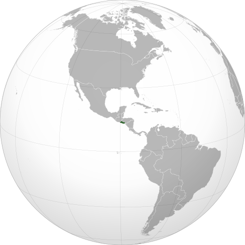 Location of El Salvador