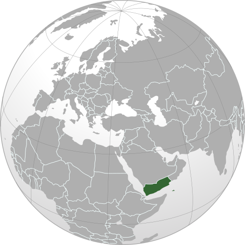 Location of Yemen
