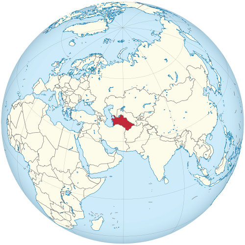 Location of Turkmenistan