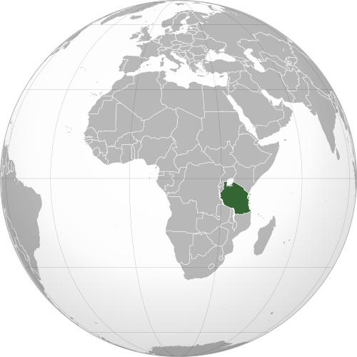 Location of Tanzania