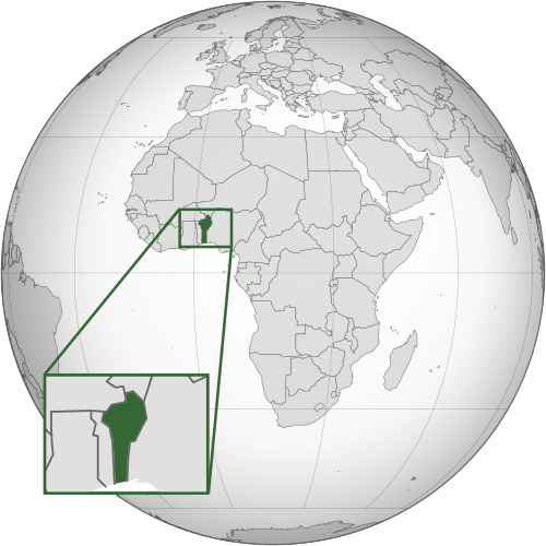 Location of Benin