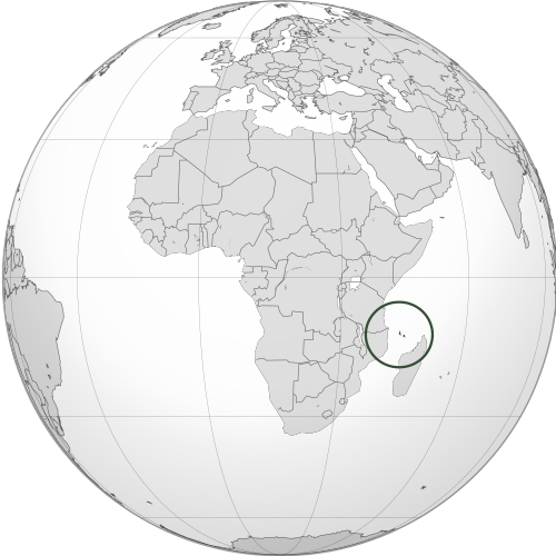 Location of Comoros