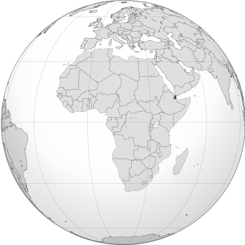 Location of Djibouti